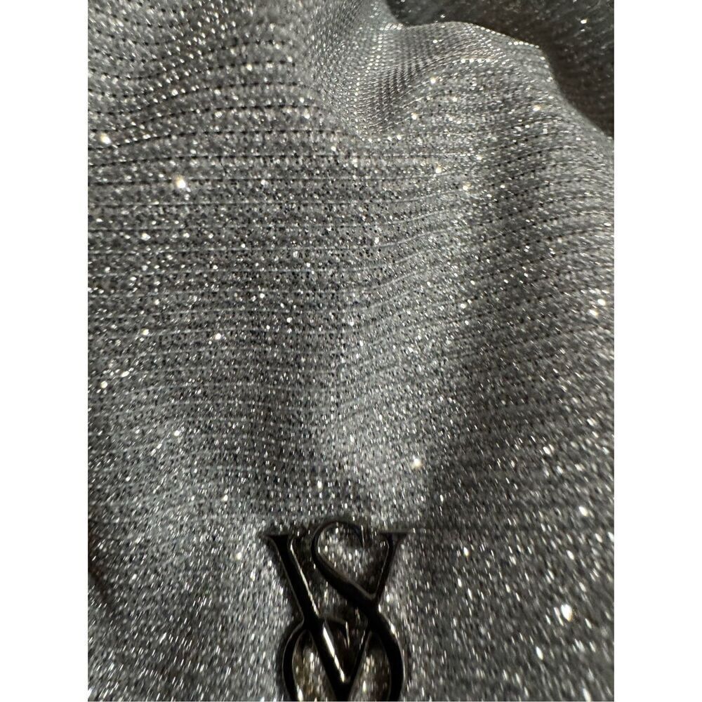Victoria’s Secret VS glitter mini drawstring top handle bucket Bag pouch purse - Picture 6 of 8